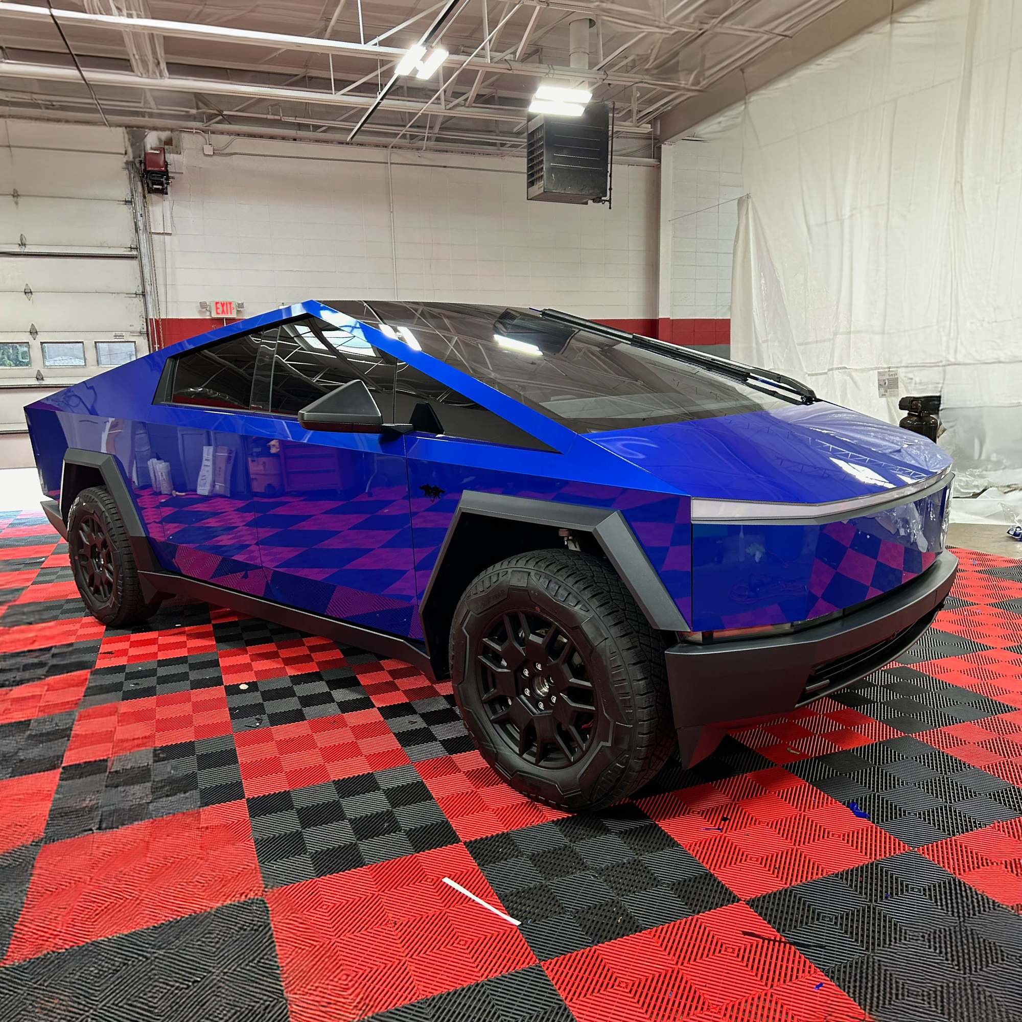 blue tesla